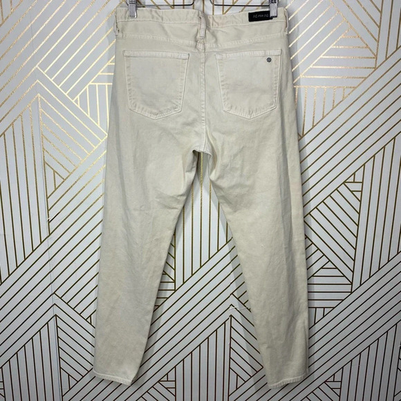 Alexa Chung for AG Adriano Goldschmied Skinny Jeans Denim Beige Cream Size 31 - Picture 6 of 12